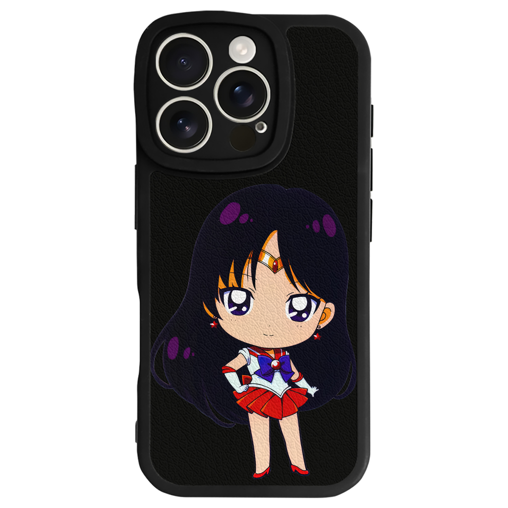 （画像用） 美少女戦士セーラームーン 火野レイ ひの レイ Sailor Moon Hino Rei （セーラーマーズ,Sailor Mars） 【iPhone 16シリーズ対応】シリコンスマホケース（レザー調） 材質：シリコン